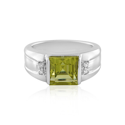 Bague en argent et Quartz citron