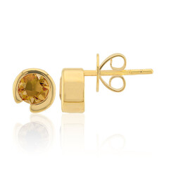 Boucles d'oreilles en or et Zircon jaune de Kings Plains