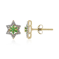 Boucles d'oreilles en or et Grenat Tsavorite (Adela Gold)