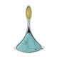 Pendentif en argent et Turquoise (dagen)