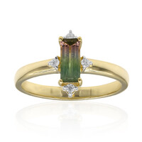 Bague en or et Tourmaline multicolore