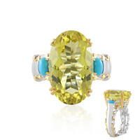 Bague en argent et Quartz de l'Ouro Verde (Gems en Vogue)