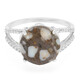 Bague en argent et Quartz Dinosaure