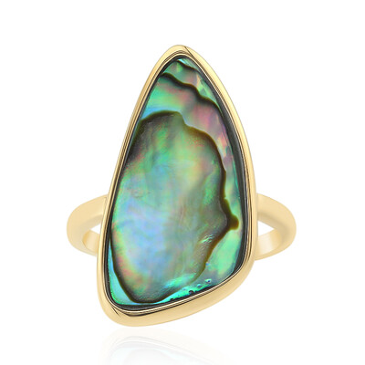 Bague en argent et Coquillage d'Abalone