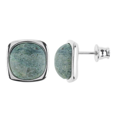 Boucles d'oreilles en argent et Fuchsite (dagen)