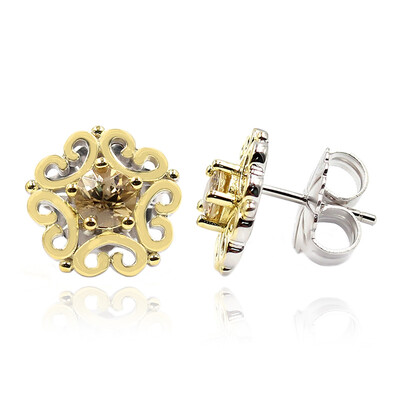 Boucles d'oreilles en argent et Zircon jaune (Dallas Prince Designs)