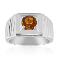 Bague en argent et Citrine Madère