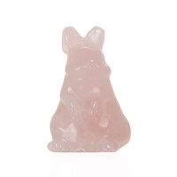 Figurine et Quartz rose