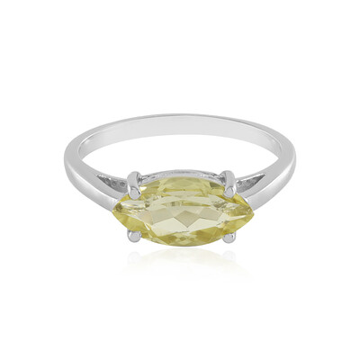 Bague en argent et Quartz citron