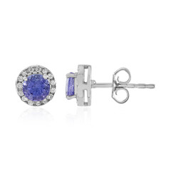 Boucles d'oreilles en argent et Tanzanite