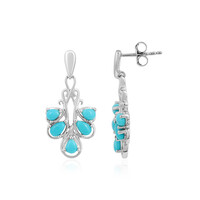 Boucles d'oreilles en argent et Turquoise Sleeping Beauty