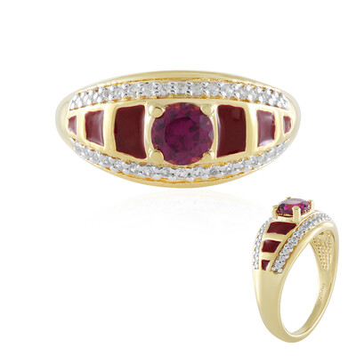 Bague en argent et Grenat Rhodolite