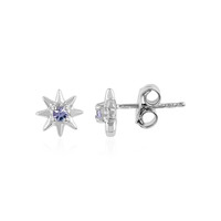 Boucles d'oreilles en argent et Tanzanite