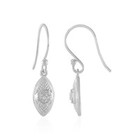 Boucles d'oreilles en argent et Diamant I2 (I)