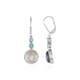 Boucles d'oreilles en argent et Labradorite bleue de Maniry (KM by Juwelo)