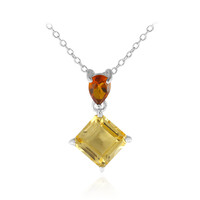 Collier en argent et Citrine