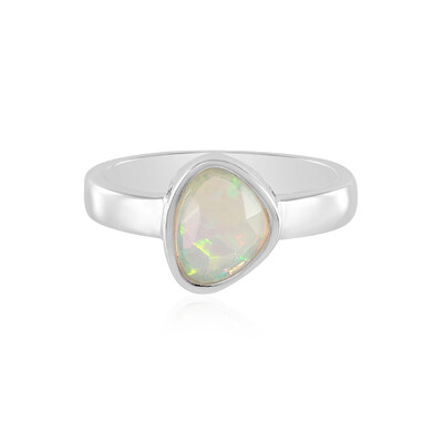 Bague en argent et Opale Welo (MONOSONO COLLECTION)