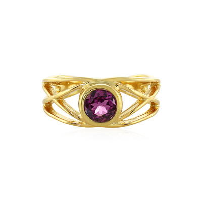 Bague en argent et Grenat magenta