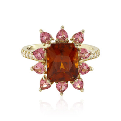 Bague en or et Grenat Hessonite (Adela Gold)