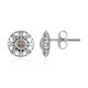 Boucles d'oreilles en or et Diamant champagne I2 (Ornaments by de Melo)