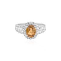 Bague en argent et Zircon mandarine