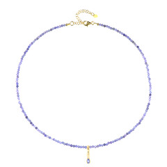 Collier en argent et Tanzanite