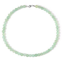 Collier en argent et Aventurine verte