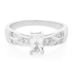 Bague en argent et Goshénite