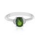 Bague en argent et Diopside de Russie