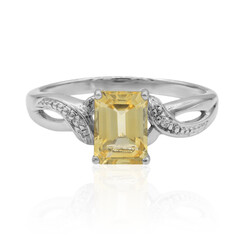 Bague en argent et Citrine