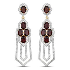 Boucles d'oreilles en or et Tourmaline rose du Brésil AAA (SUHANA)