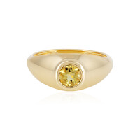 Bague en argent et Béryl jaune