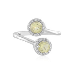 Bague en argent et Quartz citron