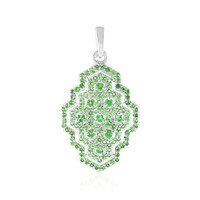 Pendentif en argent et Grenat Tsavorite