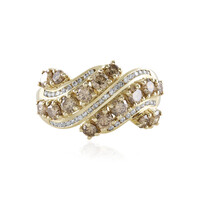 Bague en or et Diamant champagne I2 (de Melo)