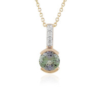 Collier en or et Tanzanite verte