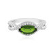 Bague en argent et Diopside de Russie