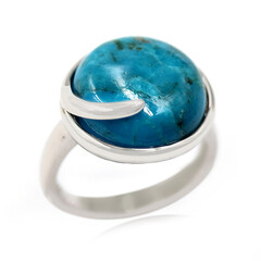 Bague en argent et Turquoise bleue de Mohavie (Faszination Türkis)