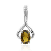 Pendentif en argent et Tourmaline jaune