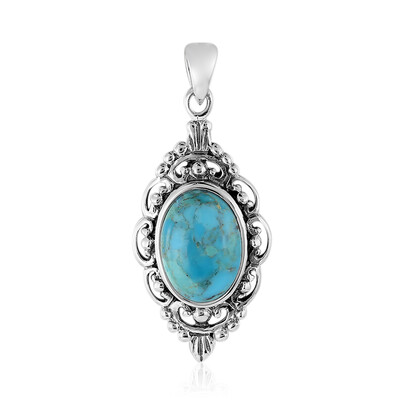 Pendentif en argent et Turquoise bleue de Mohavie (Art of Nature)