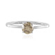 Bague en platine et Diamant champagne I2