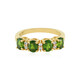 Bague en argent et Diopside de Russie