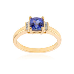 Bague en or et Tanzanite AAA