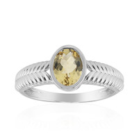 Bague en argent et Béryl jaune