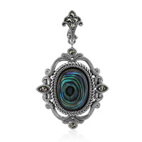 Pendentif en argent et Coquillage d'Abalone (Annette classic)