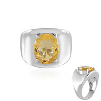 Bague en argent et Citrine