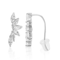 Boucles d'oreilles en argent et Topaze blanche