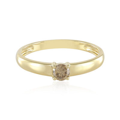 Bague en or et Diamant champagne I3