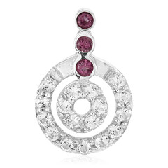 Pendentif en argent et Rubellite