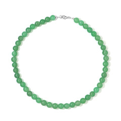 Collier en argent et Aventurine verte